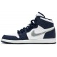 Jordan 1 Retro High co.JP PS 'Midnight Navy'
 Bianco/Marina di mezzanotte/Argento metallizzato AJ 1 Scarpe AQ2664 141