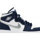 Jordan 1 Retro High co.JP PS 'Midnight Navy'
 Bianco/Marina di mezzanotte/Argento metallizzato AJ 1 Scarpe AQ2664 141