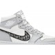 Dior x Jordan 1 High" Grigio lupo/Vela/Polvere di foto/Bianco AJ 1 ScarpeCN8607 002