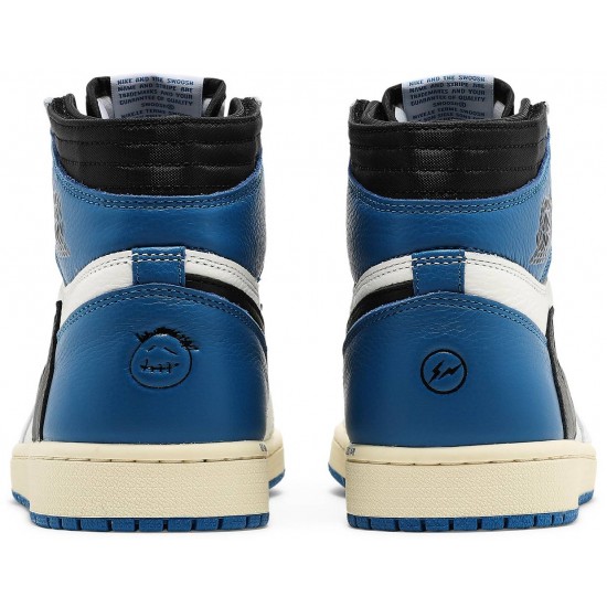 Fragment Design x Travis Scott x Jordan 1 Retro High Vela/Nero/Blu Militare/Rosa Timido AJ 1 ScarpeDH3227 105