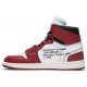 Off-White x Jordan 1 Retro High OG 'Chicago' Bianco/Nero-Varsity Rosso-Nero AJ 1 Scarpeaa3834 101