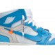 Off-White x Jordan 1 Retro High OG 'UNC' Sample
 Cono bianco/blu polvere scuro AJ 1 Scarpe AQ0818 148 S