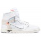 Off-White x Jordan 1 Retro High OG 'White' 2018
 Bianco/Bianco AJ 1 Scarpe AQ0818 100