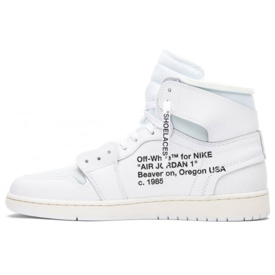 Off-White x Jordan 1 Retro High OG 'White' 2018
 Bianco/Bianco AJ 1 Scarpe AQ0818 100