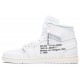 Off-White x Jordan 1 Retro High OG 'White' 2018
 Bianco/Bianco AJ 1 Scarpe AQ0818 100