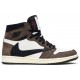 Travis Scott x Jordan 1 Retro High OG 'Mocha' Vela/Moka Scuro-University Red-Black AJ 1 ScarpeCD4487 100