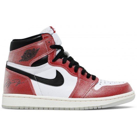 Trophy Room x Jordan 1 Retro High OG SP 'Chicago'
 Bianco/Vela/Varsity Rosso/Nero AJ 1 Scarpe DA2728 100