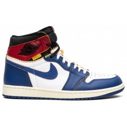 Union LA x Jordan 1 Retro High NRG 'Storm Blue'
 Bianco/Blu Tempesta/Rosso Varsity/Nero AJ 1 Scarpe BV1300 146