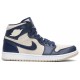 Donne Jordan 1 High 'Navy Cream'
 Midnight Navy/Crema Chiaro-Bianco AJ 1 Scarpe AQ9131 401