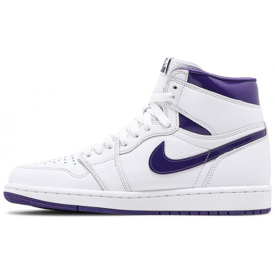 Donne Jordan 1 High OG 'Court Purple' Bianco/viola corte AJ 1 ScarpeCD0461 151