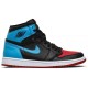 Donne Jordan 1 High OG 'UNC To Chicago' Nero/blu polvere scuro/rosso palestra AJ 1 ScarpeCD0461 046