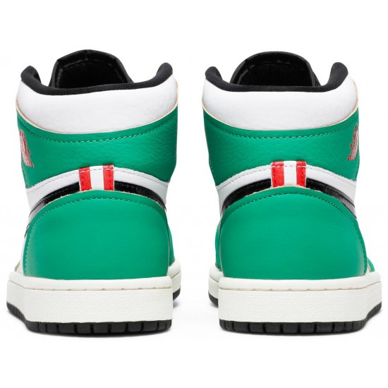 Donne Jordan 1 Retro High OG 'Lucky Green'
 Fortunato Verde/Bianco/Vela/Nero AJ 1 Scarpe DB4612 300