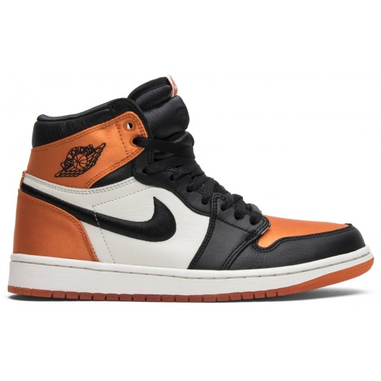 Donne Jordan 1 Retro High OG 'Satin Shattered Backboard'
 Nero/Stella Marina-Vela-Nero AJ 1 Scarpe AV3725 010