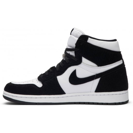 Donne Jordan 1 Retro High OG 'Twist' Nero/Nero-Oro Metallico-Bianco AJ 1 Scarpe CD0461 007