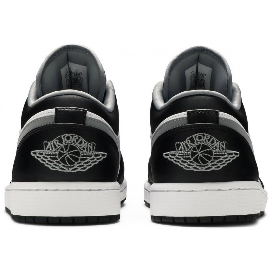 Jordan 1 Low 'Black Medium Grey'
 Nero/Grigio Medio/Bianco AJ 1 Scarpe 553558 040