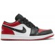 Jordan 1 Low 'Bred Toe' Palestra Rosso/Nero/Bianco AJ 1 Scarpe553558 612