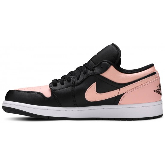 Jordan 1 Low 'Crimson Tint'
 Nero/Crimson Tinta/Iper Rosa/Bianco AJ 1 Scarpe 553558 034