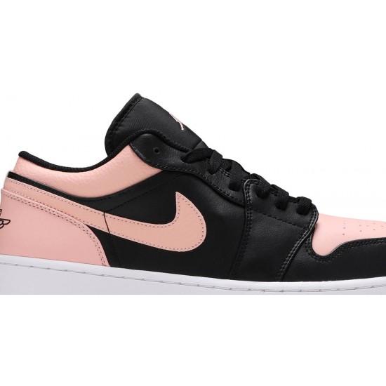 Jordan 1 Low 'Crimson Tint'
 Nero/Crimson Tinta/Iper Rosa/Bianco AJ 1 Scarpe 553558 034