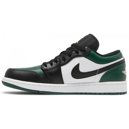 Jordan 1 Low 'Green Toe' Nobile verde/polline/bianco/nero AJ 1 Scarpe553558 371