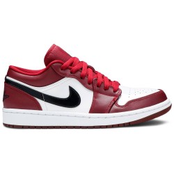 Jordan 1 Low 'Noble Red'
 Nero/Rosso AJ 1 Scarpe 553558 604