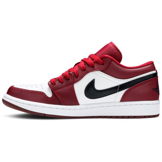 Jordan 1 Low 'Noble Red'
 Nero/Rosso AJ 1 Scarpe 553558 604