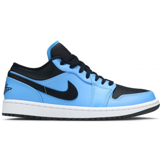 Jordan 1 Low 'University Blue Black'
 Blu Università/Nero/Bianco AJ 1 Scarpe 553558 403