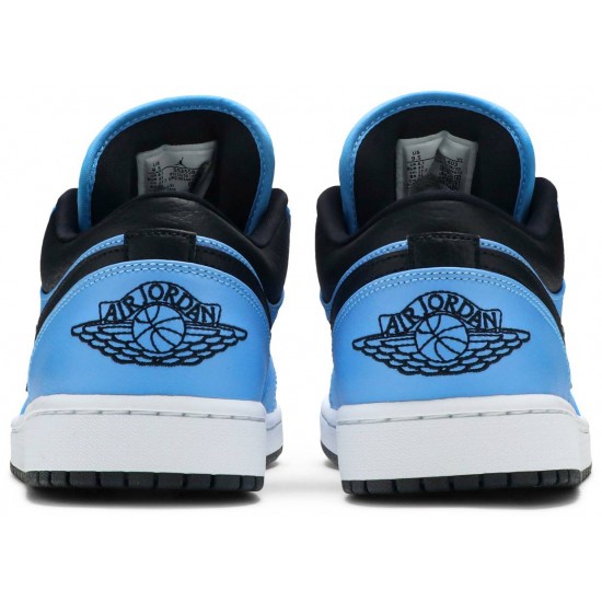 Jordan 1 Low 'University Blue Black'
 Blu Università/Nero/Bianco AJ 1 Scarpe 553558 403