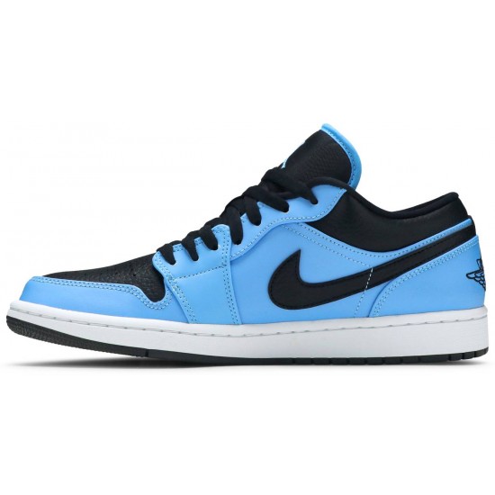 Jordan 1 Low 'University Blue Black'
 Blu Università/Nero/Bianco AJ 1 Scarpe 553558 403