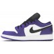 Jordan 1 Low GS 'Court Purple'
 Corte Viola/Nero/Bianco AJ 1 Scarpe 553560 500