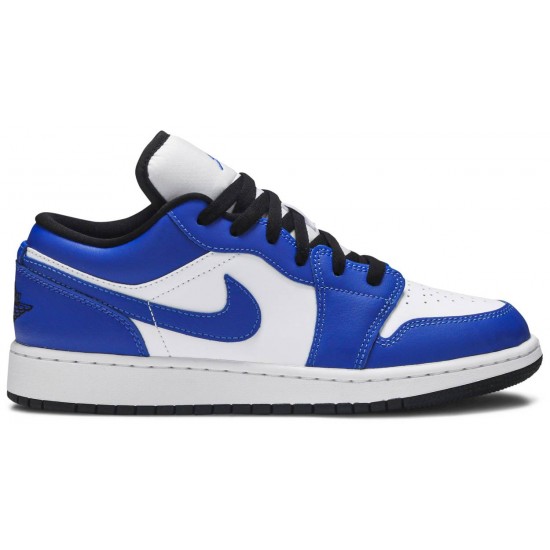 Jordan 1 Low GS 'Game Royal'
 Bianco/Game Royal/Nero AJ 1 Scarpe 553560 124