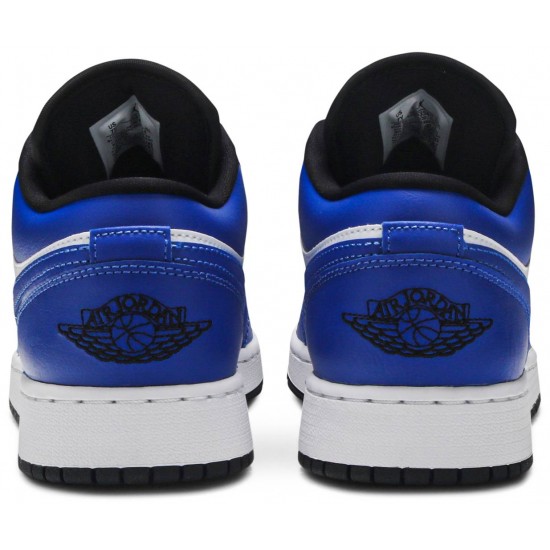 Jordan 1 Low GS 'Game Royal'
 Bianco/Game Royal/Nero AJ 1 Scarpe 553560 124