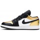 Jordan 1 Low GS 'Gold Toe'
 Oro metallizzato/nero/bianco AJ 1 Scarpe CQ9487 700