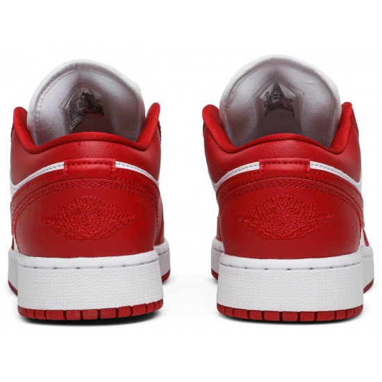 Jordan 1 Low GS 'Gym Red'
 Rosso Palestra/Rosso Palestra/Bianco AJ 1 Scarpe 553560 611