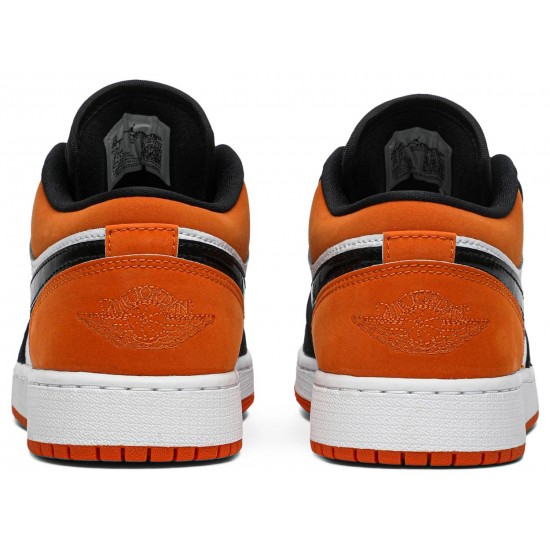 Jordan 1 Low GS 'Shattered Backboard'
 Bianco/Nero/Stella Marina AJ 1 Scarpe 553560 128