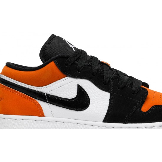 Jordan 1 Low GS 'Shattered Backboard'
 Bianco/Nero/Stella Marina AJ 1 Scarpe 553560 128