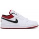 Jordan 1 Low GS 'White Gym Red'
 Bianco/rosso palestra/nero AJ 1 Scarpe 553560 118