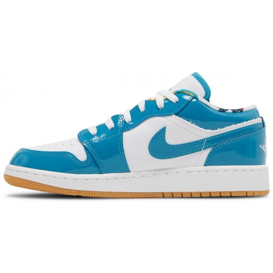 Jordan 1 Low SE GS 'Barcelona'
 Cyber ​​verde acqua/Cyber ​​verde acqua/bianco AJ 1 Scarpe DM0589 400