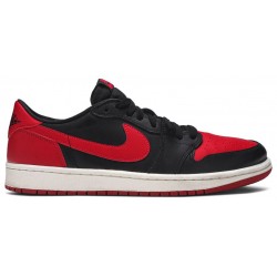 Jordan 1 Retro Low OG 'Bred'
 Nero/Varsity Red-Sail AJ 1 Scarpe 705329 001