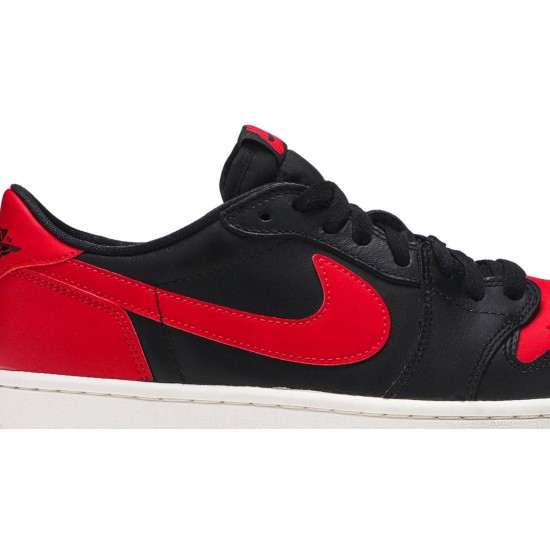 Jordan 1 Retro Low OG 'Bred'
 Nero/Varsity Red-Sail AJ 1 Scarpe 705329 001