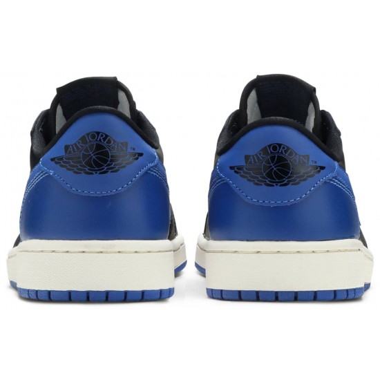 Jordan 1 Retro Low OG 'Royal'
 Nero/Varsity Royal-Sail AJ 1 Scarpe 705329 004