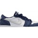 Eric Koston x Jordan 1 Low SB 'Midnight Navy'
 Midnight Navy/Bianco-Ember Glow-Argento metallizzato AJ 1 Scarpe CJ7891 400