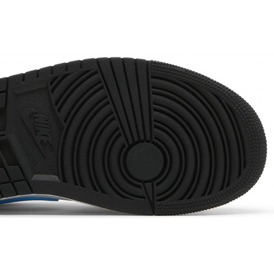 Donne Jordan 1 Low 'Black University Blue'
 Nero/Bianco/Blu Università AJ 1 Scarpe DC0774 041