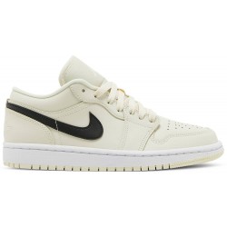 Donne Jordan 1 Low 'Coconut Milk'
 Latte di cocco/Nero/Bianco AJ 1 Scarpe DC0774 121