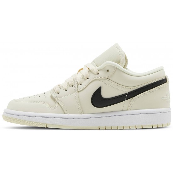 Donne Jordan 1 Low 'Coconut Milk'
 Latte di cocco/Nero/Bianco AJ 1 Scarpe DC0774 121