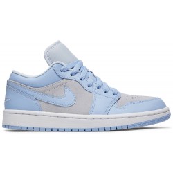 Donne Jordan 1 Low 'University Blue'
 Calcio grigio/alluminio/bianco AJ 1 Scarpe DC0774 050