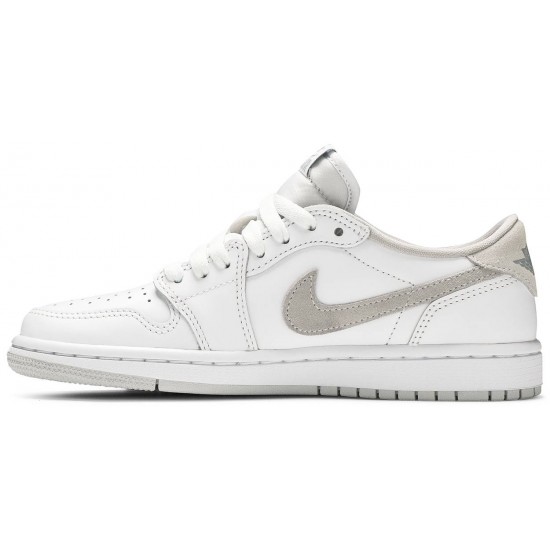 Donne Jordan 1 Retro Low OG 'Neutral Grey' 2021
 Bianco/Grigio Particellare/Grigio Neutro AJ 1 Scarpe CZ0775 100