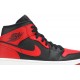 Jordan 1 Mid 'Banned' Nero/Rosso Università/Nero/Bianco AJ 1 Scarpe554724 074