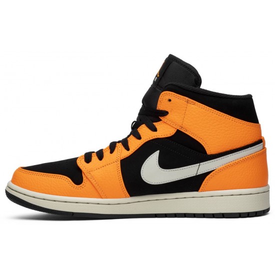 Jordan 1 Mid 'Black Cone'
 Osso nero/cono-chiaro AJ 1 Scarpe 554724 062