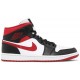 Jordan 1 Mid 'Black Gym Red' Bianco/rosso palestra/nero AJ 1 Scarpe554724 122