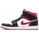 Jordan 1 Mid 'Black Gym Red' Bianco/rosso palestra/nero AJ 1 Scarpe554724 122